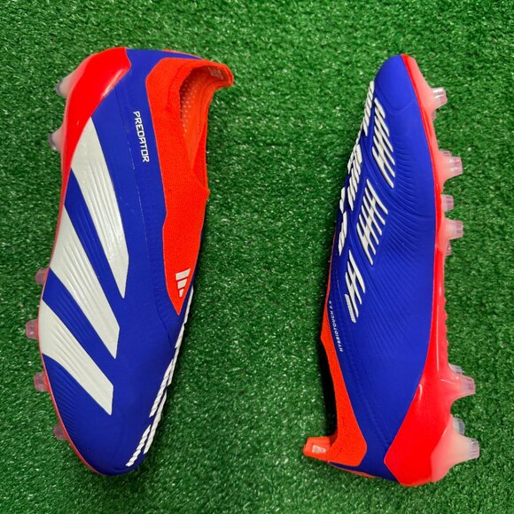 Adidas Predator Elite Laceless AG Blue Red Mens IF6430 NEW Sz 7 / Womens Sz 8 main image 5